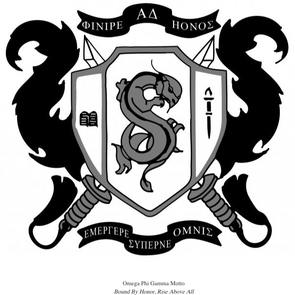 “it Was Time For Our Fraternity To Do Something Positive - Omega Phi Gamma Crest Clipart (612x792), Png Download