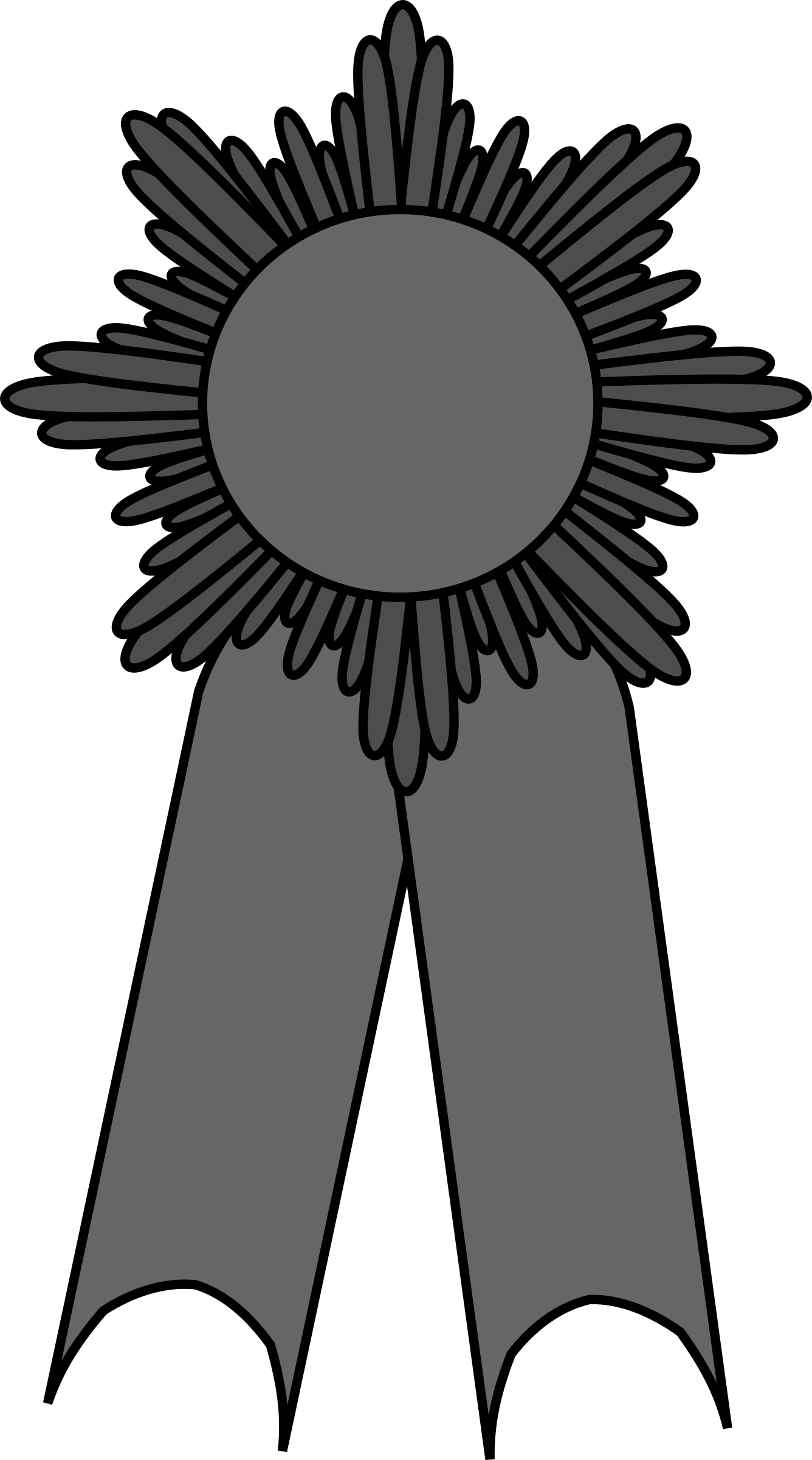 This Free Icons Png Design Of Prize Ribbon Gray - Purple Award Ribbon Clipart Transparent Png (1336x2400), Png Download