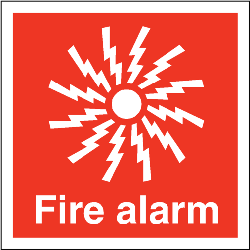 Fire Alarm Symbol Safety Sticker - Manual Call Point Sign Clipart (600x600), Png Download