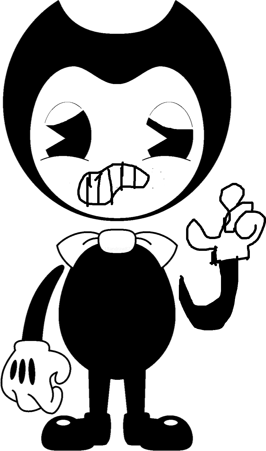 Bendy Fenger Snap - Bendy And The Ink Machine Clipart (922x1566), Png Download
