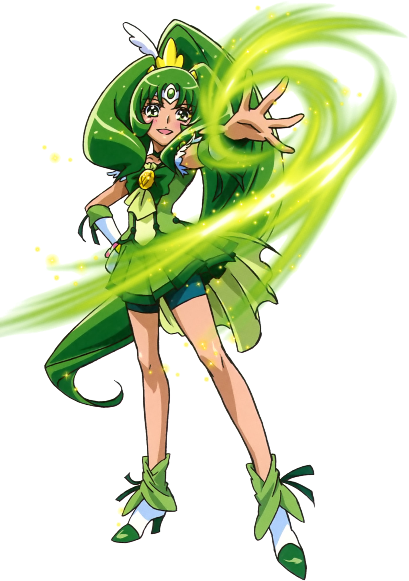 Glitter Spring From Glitter Force , Png Download - Glitter Force Glitter Spring Clipart (1427x2027), Png Download