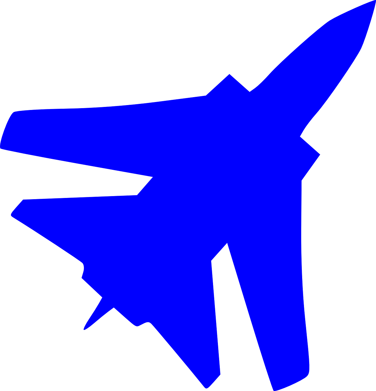 Fighter Jet Air Force Silhouette Png Image - Jet Clipart Transparent Png (1232x1280), Png Download