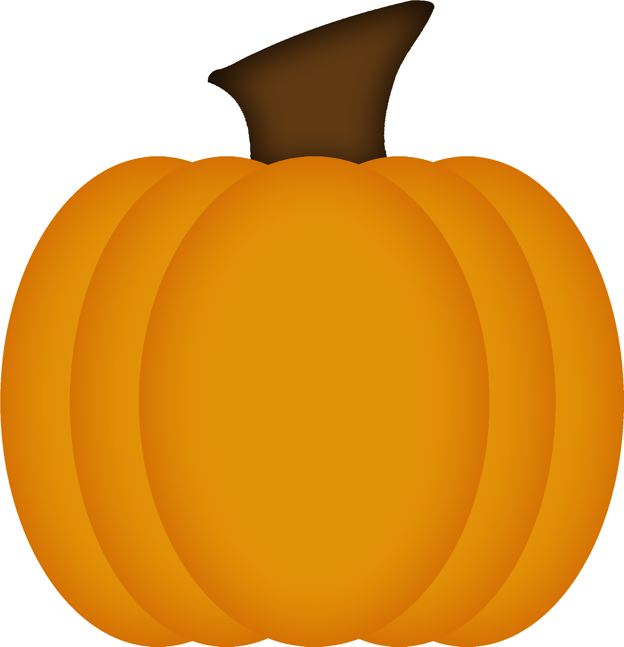Harvest Clipart Squash - Orange Pumpkin Template - Png Download (2080x2173), Png Download