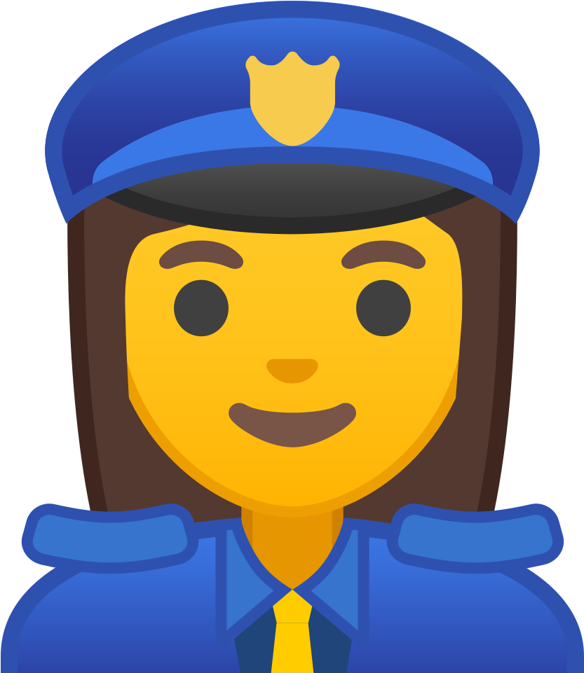 Download Svg Download Png - Police Man Emoji Clipart (1024x1024), Png Download