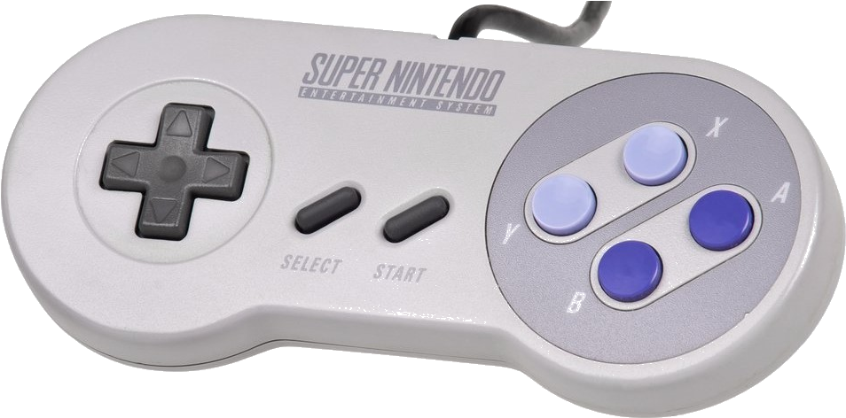 Super Nintendo Original Controller - Nintendo 64 Controller Old Clipart (1024x494), Png Download