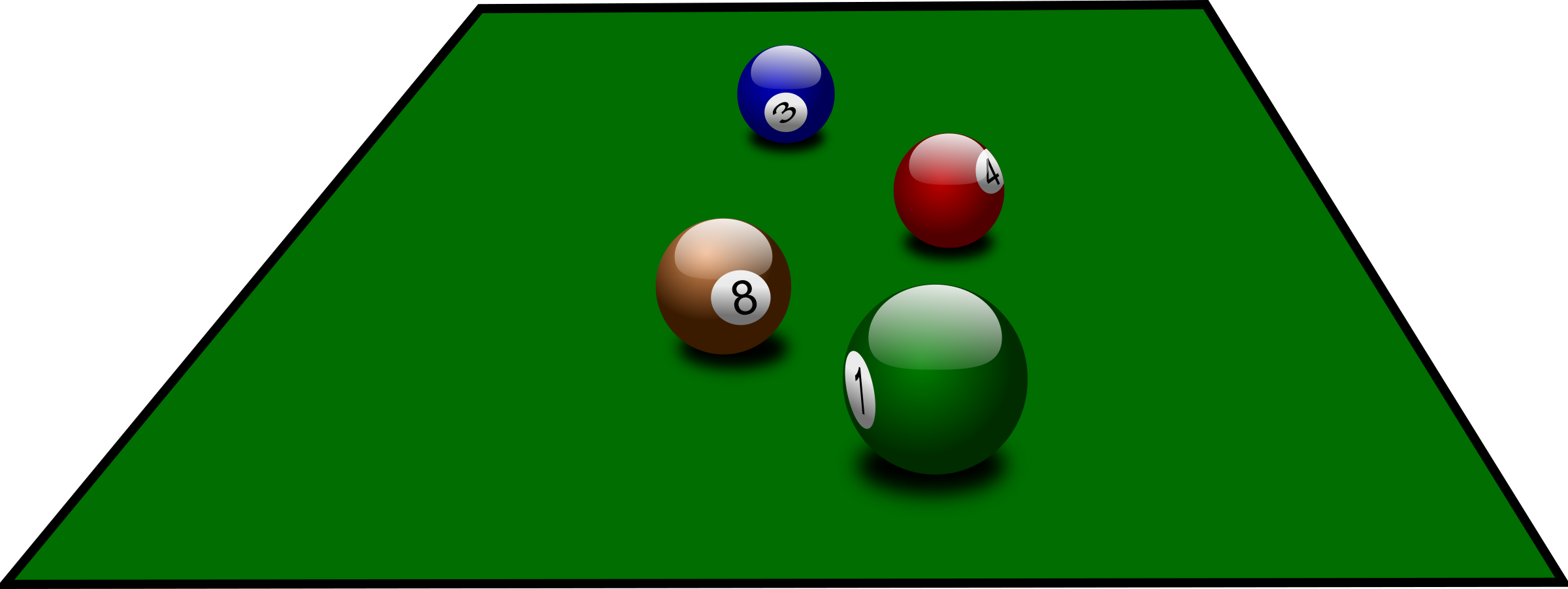 This Free Icons Png Design Of Billiard Balls - Gifs Animados Bolas De Billar Clipart (2400x902), Png Download