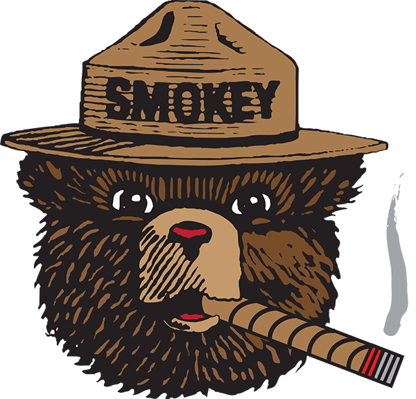 Watercolor Smoke - Smokey Bear Logo Png Clipart (600x576), Png Download