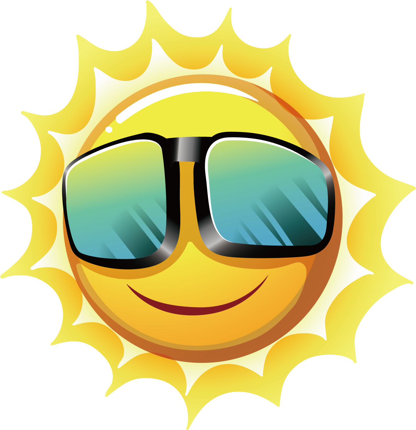 Sun Photography Father Illustration Vector Letter Stock - Things Used In Summer Season Clipart (1340x1382), Png Download