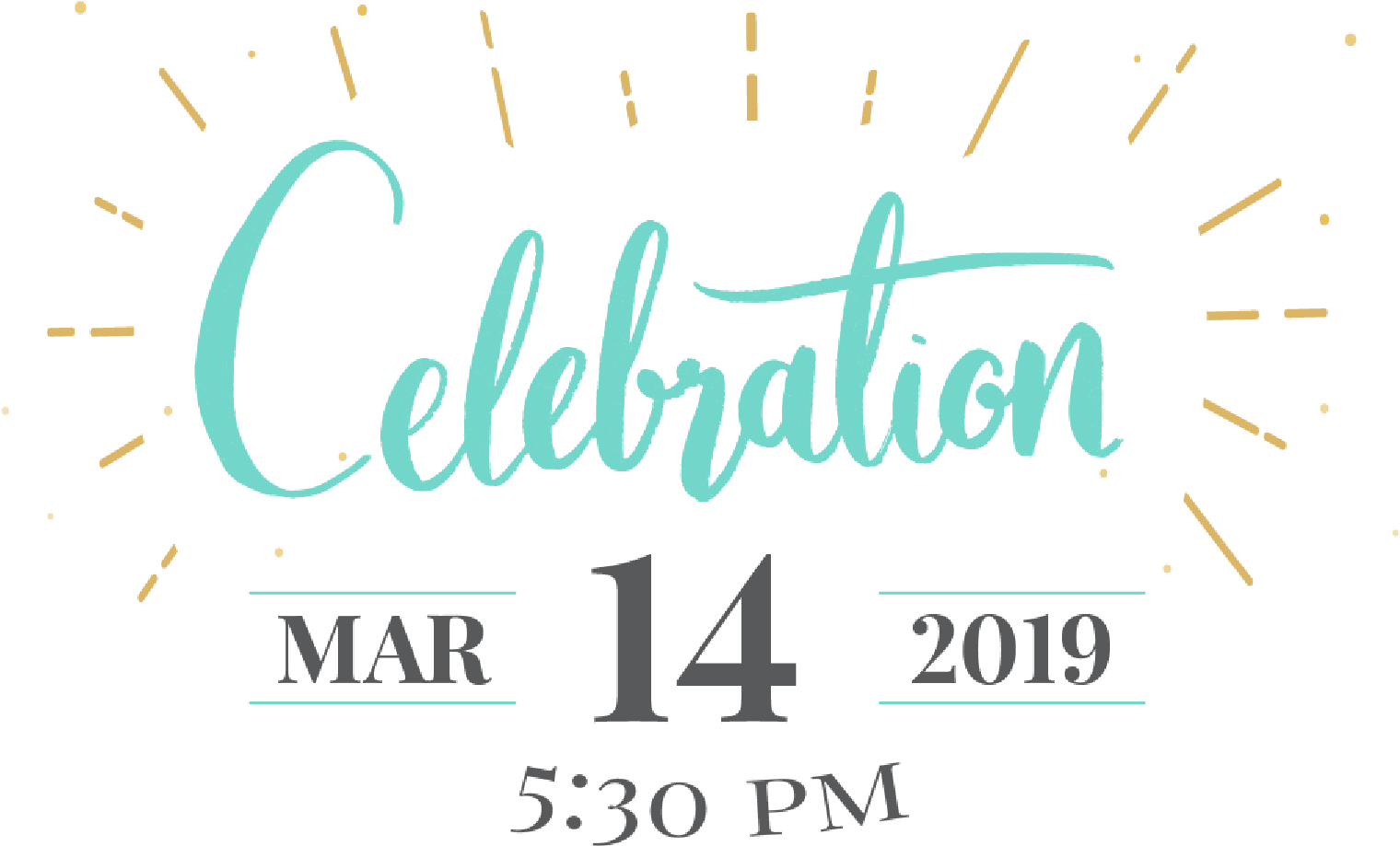 Jon's Retirement Celebration - Calligraphy Clipart (1709x963), Png Download