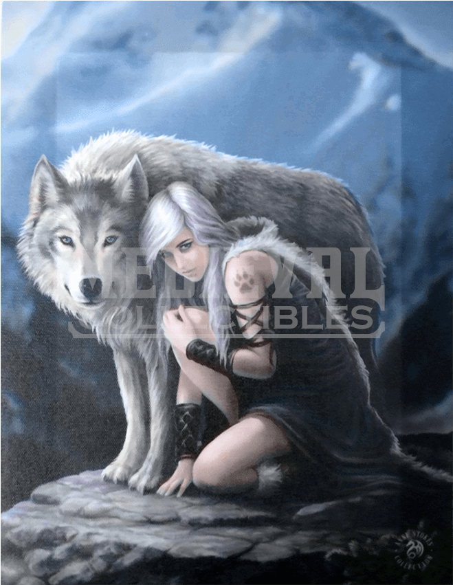 Protector Canvas Art Print By Anne Stokes - Anne Stokes Protector Clipart (850x850), Png Download