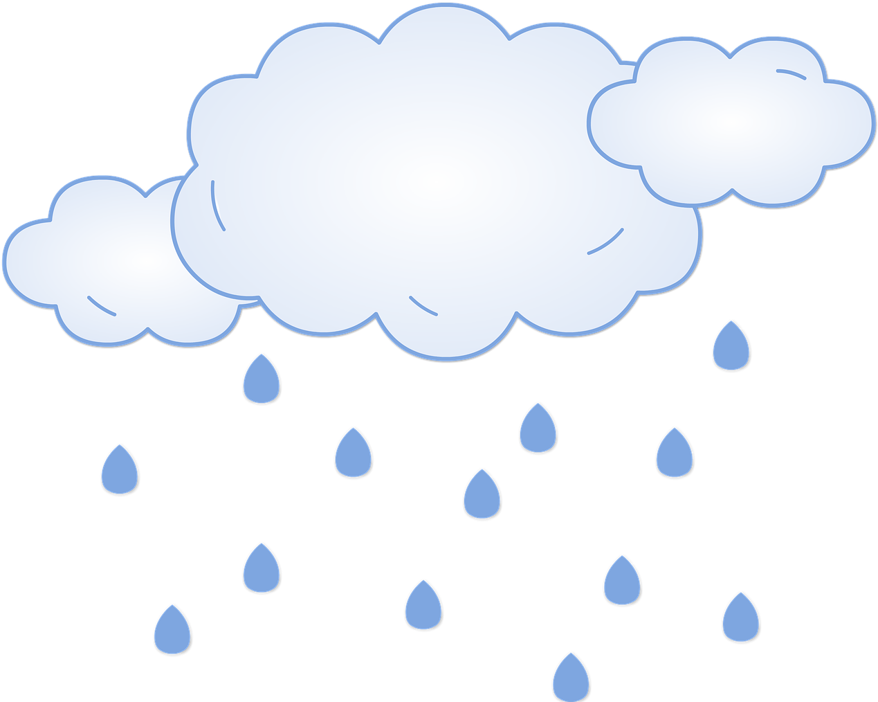 Rain Clouds Sky Water Rainy Png Image - เมฆ ฝน ตก Clipart (1280x1019), Png Download