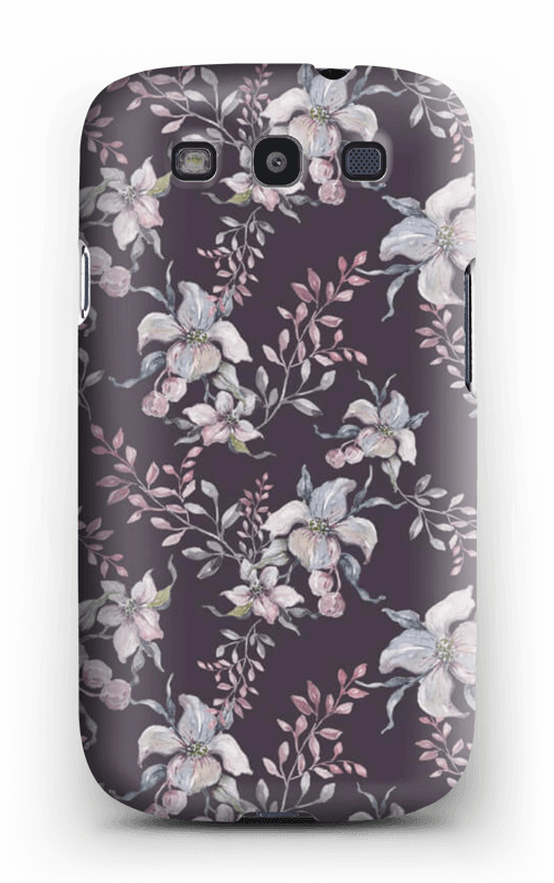 Flowers & Purple Case Galaxy S3 - Mobile Phone Case Clipart (502x800), Png Download