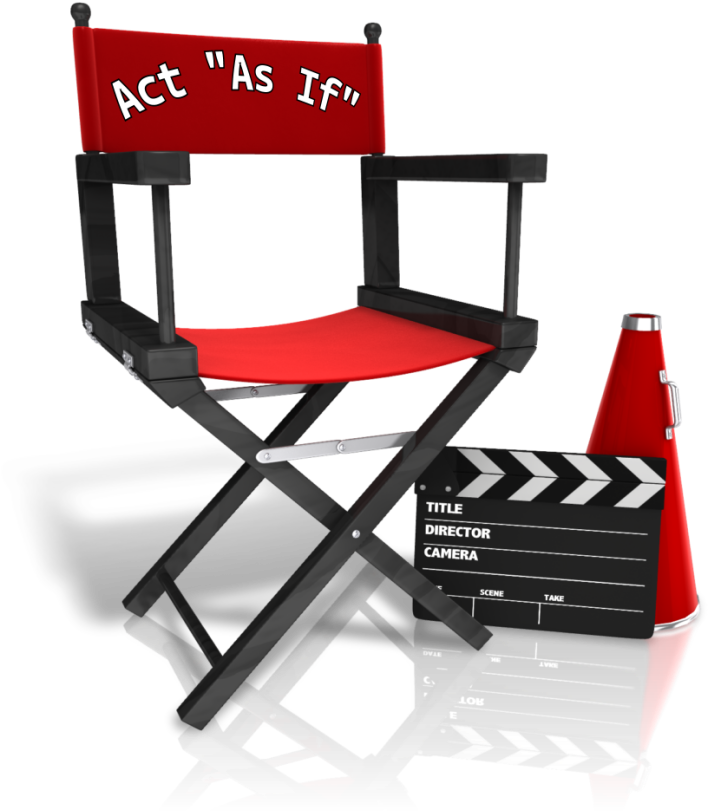 Director Chair Act As If - Director Chair Png Clipart (708x811), Png Download