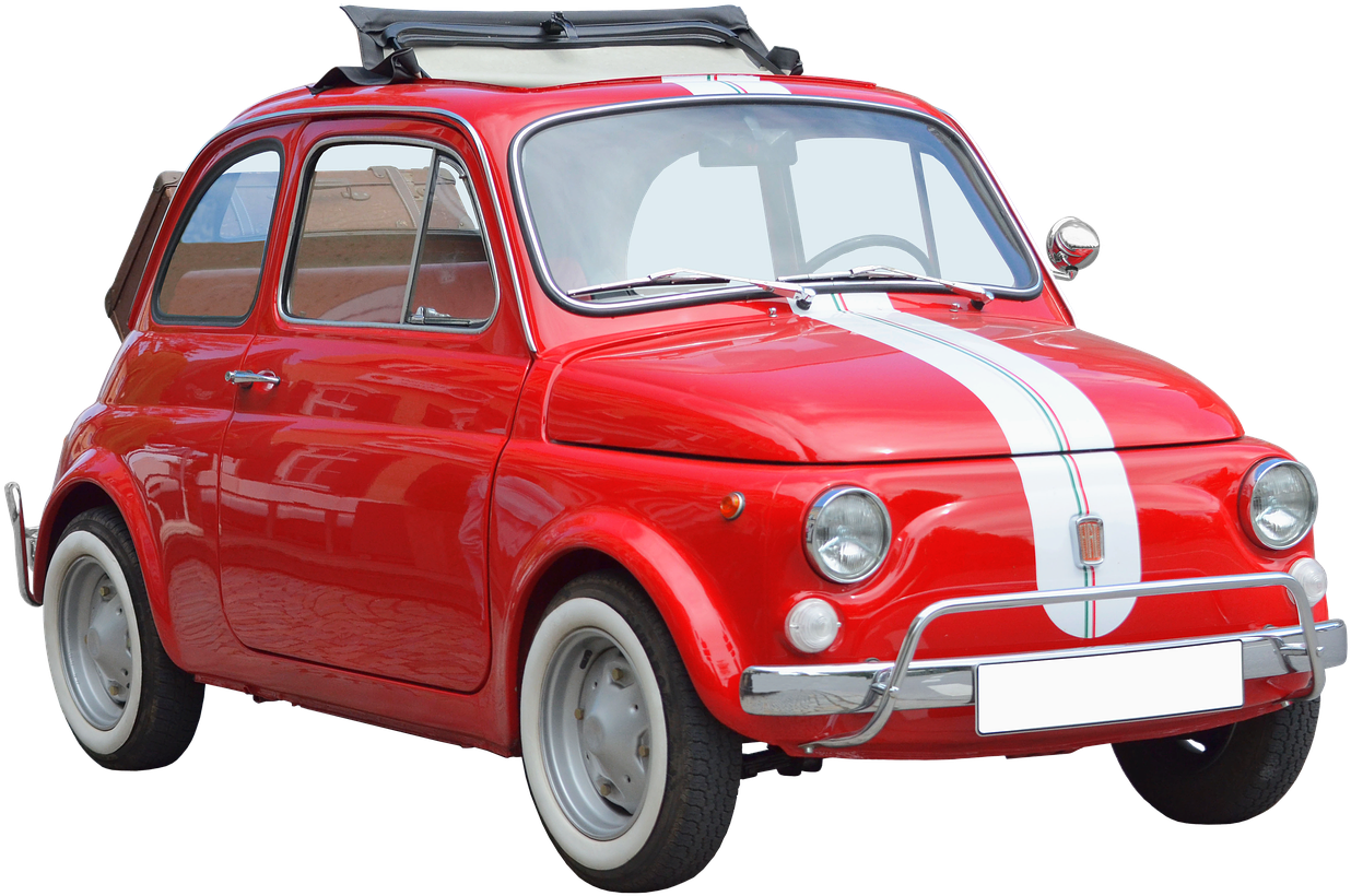 1969 Fiat Buys Lancia Car Maker And Half Of Ferrari - Fiat 500 Old Clipart (960x636), Png Download