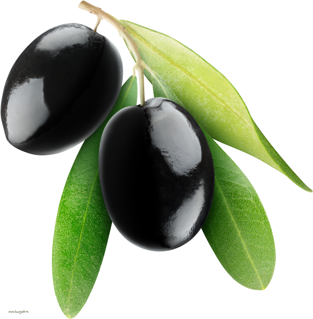 Black Olives - Black And White Jamun Fruit Clipart - Png Download (866x650), Png Download