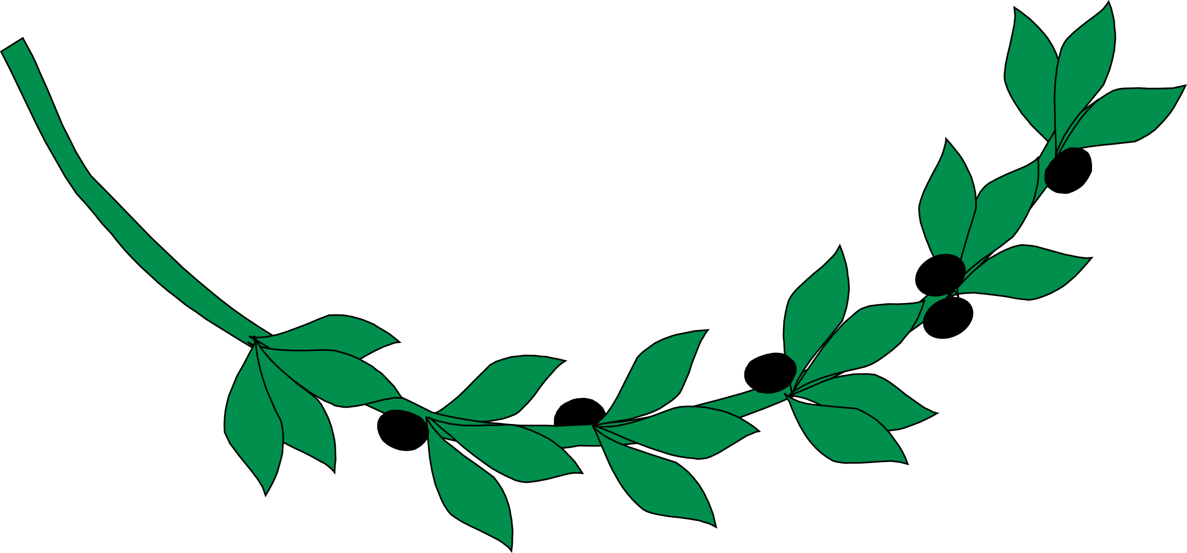 Olive Branch Ancient Greece Computer Icons Drawing - Olive Branch Clipart - Png Download (1609x750), Png Download