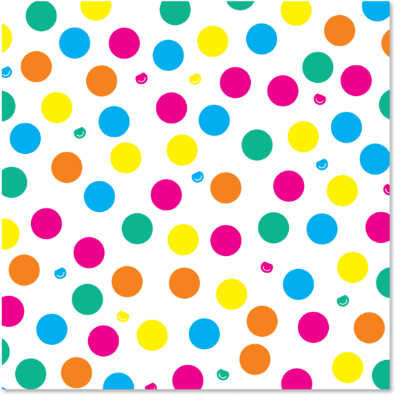 Papel De Regalo - Papel De Regalo Lunares De Colores Clipart (640x640), Png Download