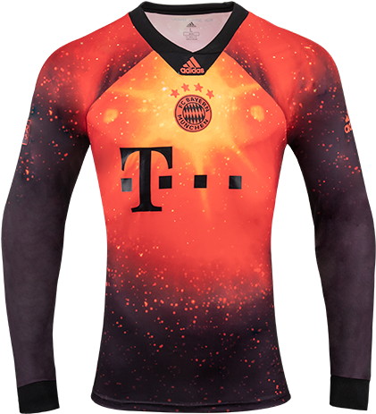 18-19 Bayern Munich Ea Sports Brown Long Sleeve Jerseys - Jersey Clipart (560x560), Png Download