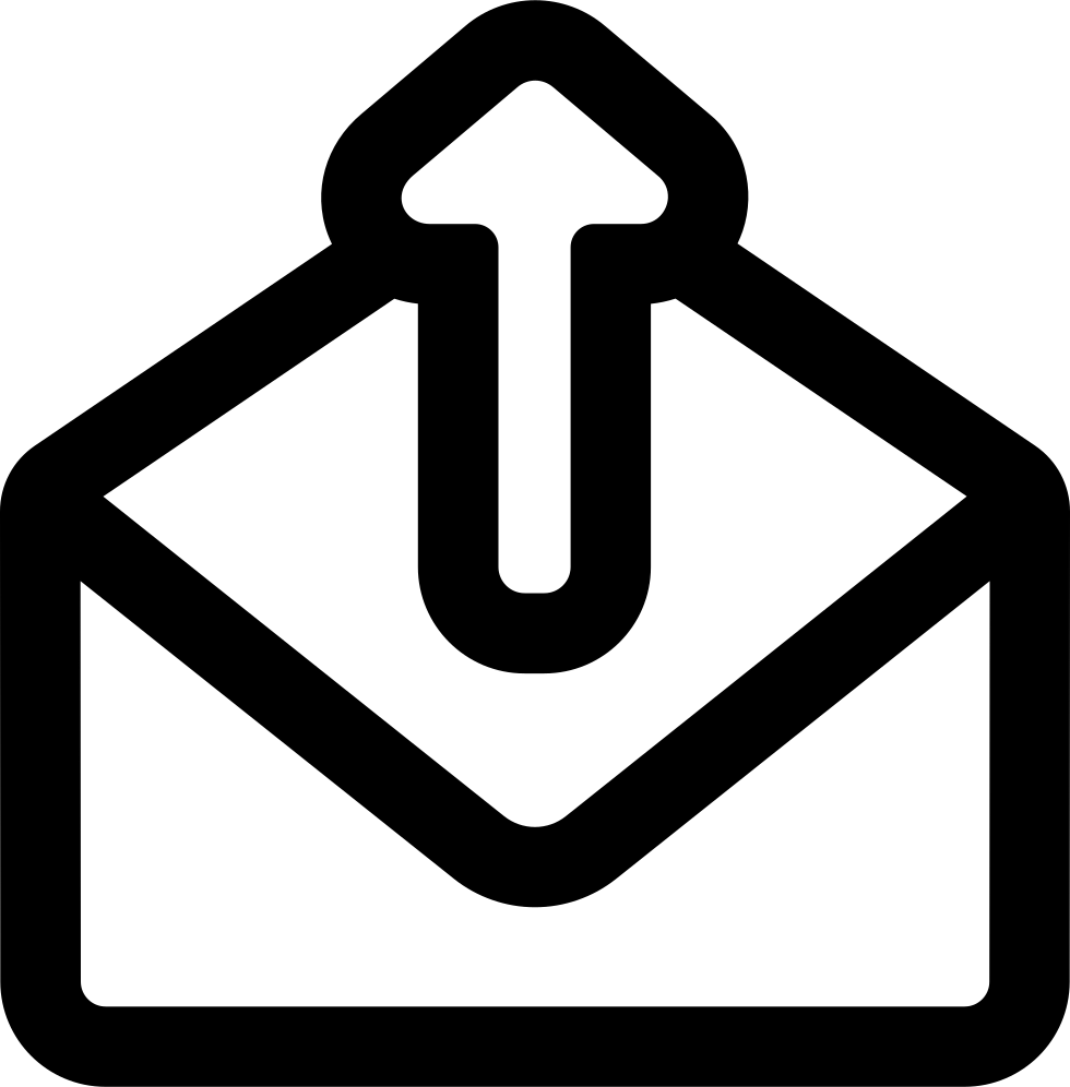 Jpg Library Download Email Clipart Opened Envelope - Receiving Icon - Png Download (980x996), Png Download