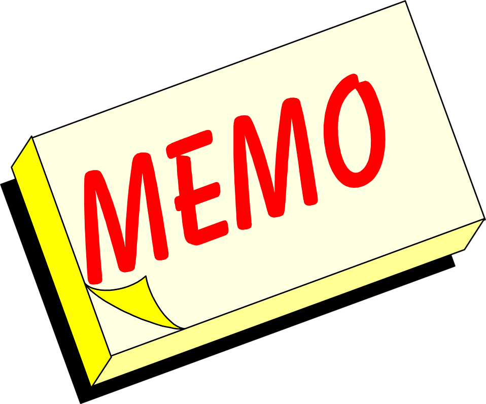 Other Popular Clip Arts - Memo Clipart - Png Download (958x796), Png Download
