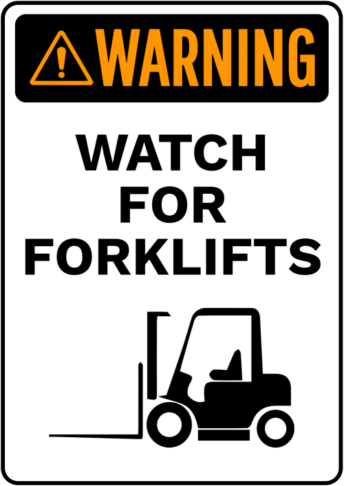 Warning Beware Of Vechicles Sign Clipart (500x707), Png Download