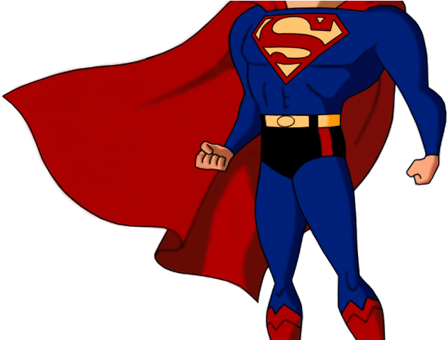Superman Png - Justice League Animated Superman Clipart (640x480), Png Download
