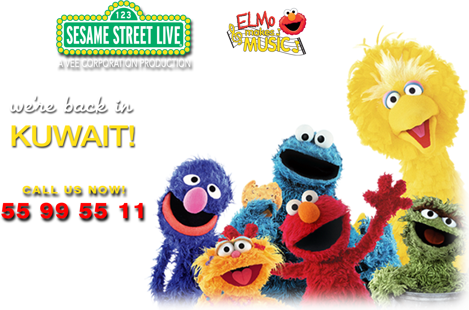 Sesame Street Live Kuwait - Sesame Street Live Clipart (1605x1072), Png Download