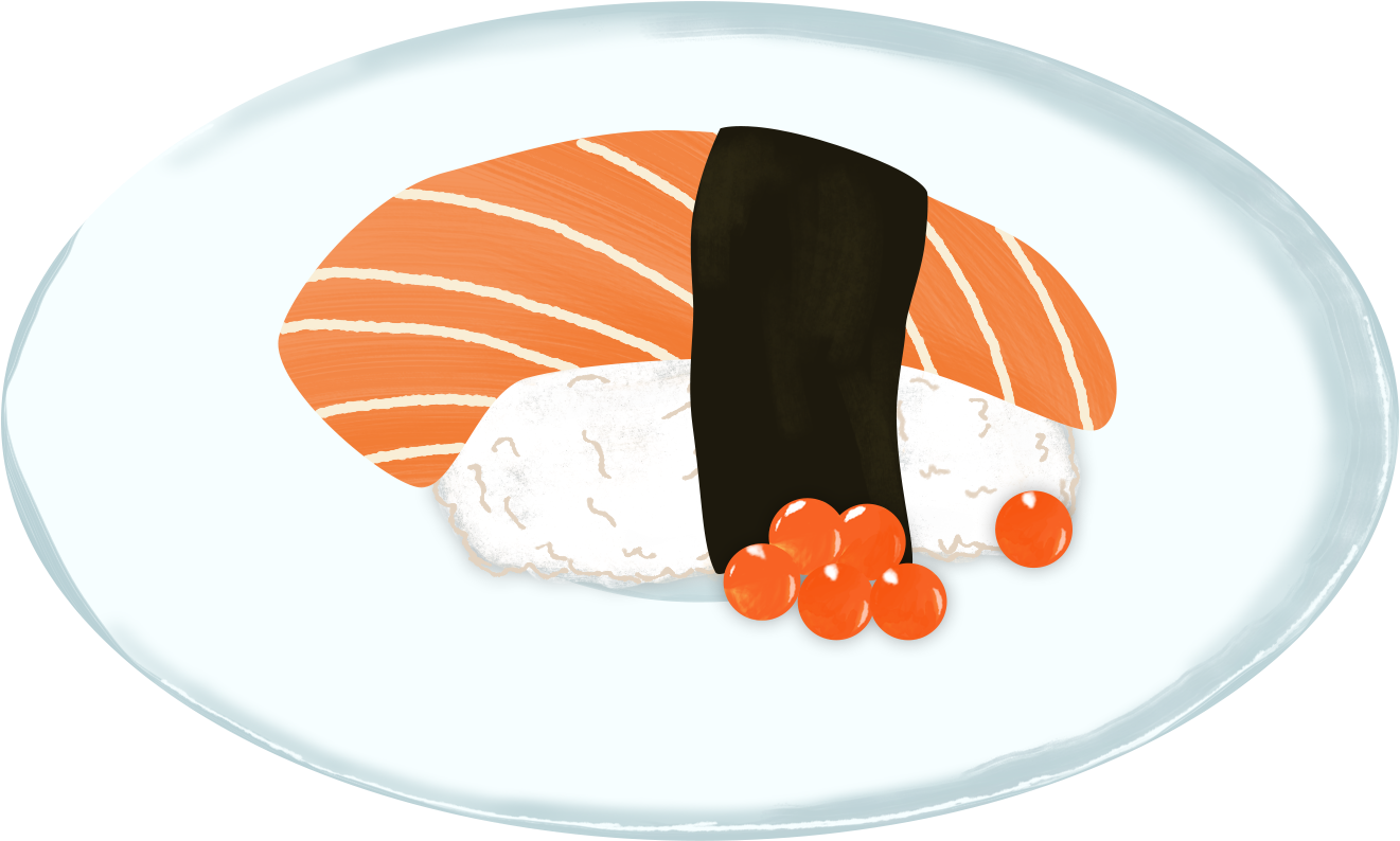 Sushi Salmon Decorative Elements Fresh Png And Psd - Salmon Clipart (2000x2000), Png Download