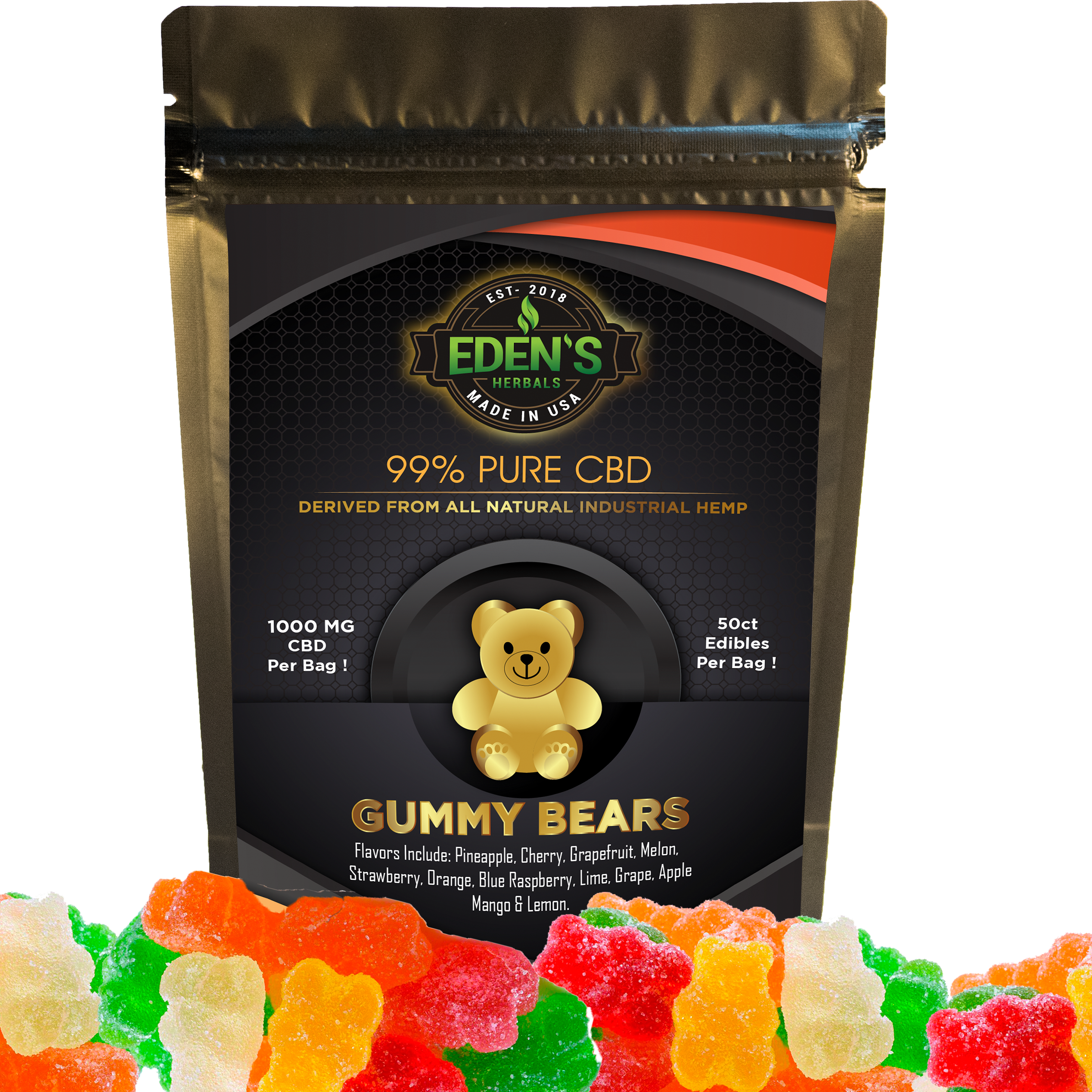 Cbd Gummies - Gummy Bear Clipart (3072x3072), Png Download