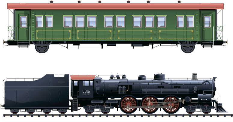 Vector Trains Train Car - Train Clipart (900x700), Png Download