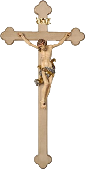 Baroque Crucifix Clipart (600x600), Png Download