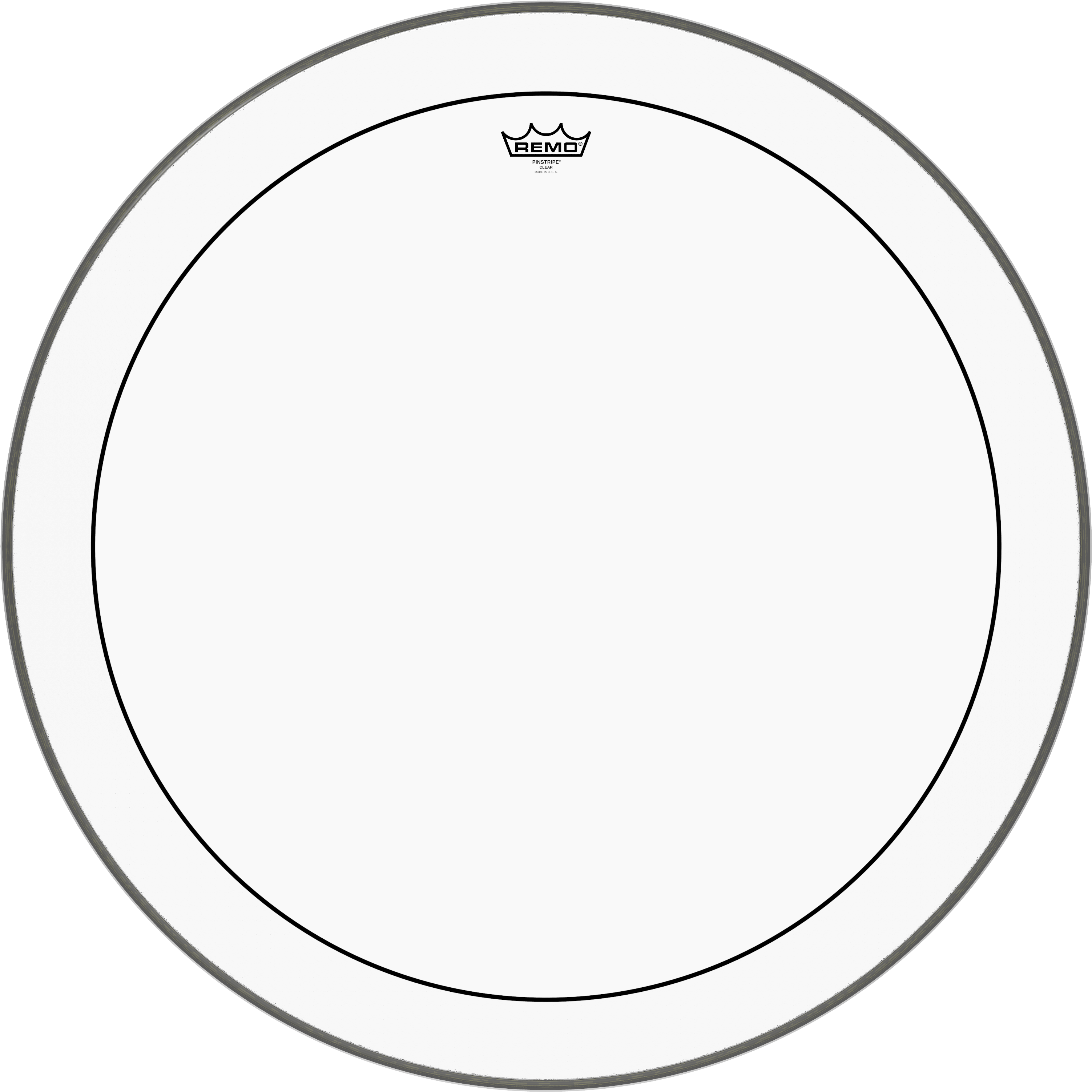 Remo Pinstripe Clear Bass Drumhead, 30" - Remo Ambassador Clear Clipart (3300x3300), Png Download