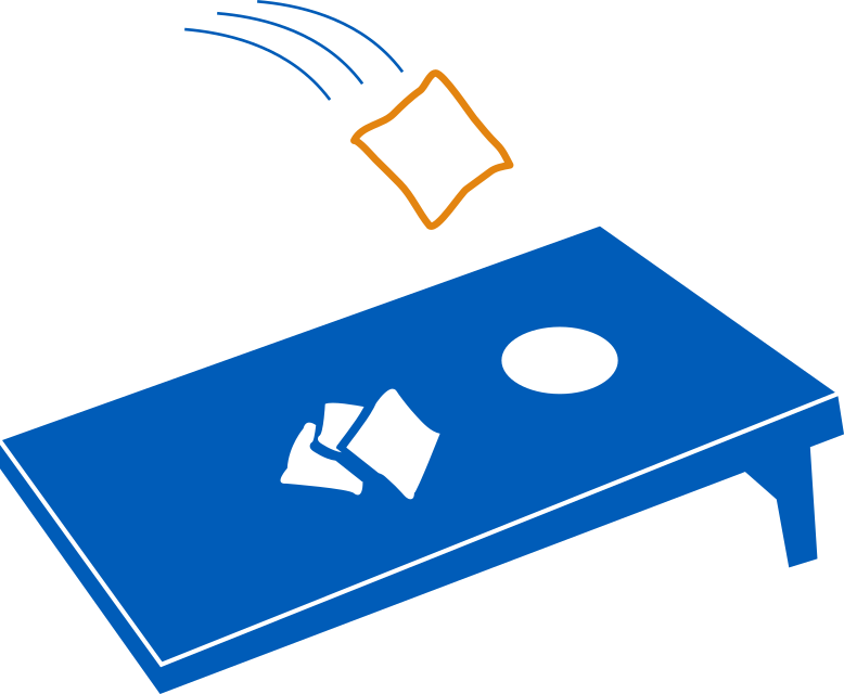 Corn Hole Png - Cornhole Clip Art Transparent Png (778x640), Png Download