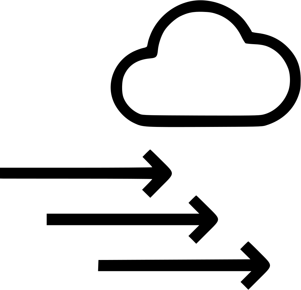 Arrow Png Wind - Weather Air Pressure Icon Clipart (981x946), Png Download