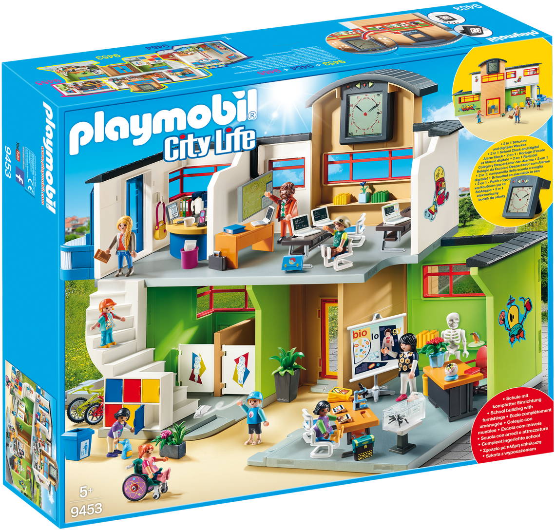 Norton Secured - Playmobil School 9453 Clipart (1600x1120), Png Download