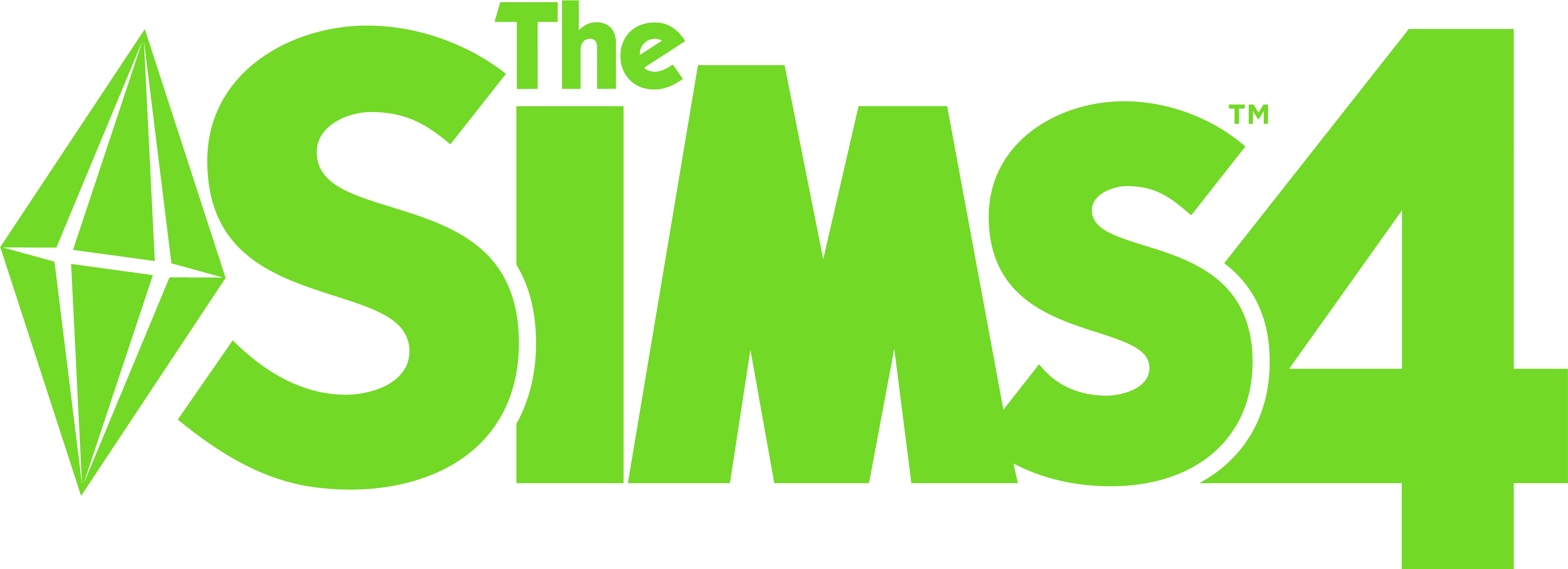 Two Colors - Logo The Sims 4 Clipart (4296x1567), Png Download.