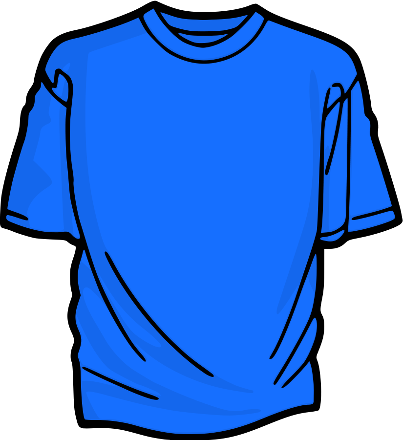 T Shirt - Blue T Shirt Clipart - Png Download (825x900), Png Download