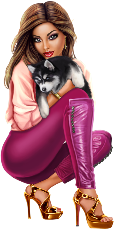 Fantasy Women Clipart Png - Illustration Transparent Png (530x800), Png Download