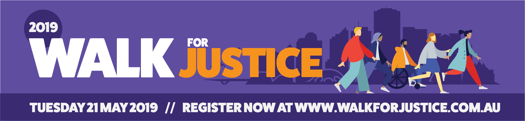 Join Us For The Walk For Justice In 2019 - Graphic Design Clipart (1766x408), Png Download