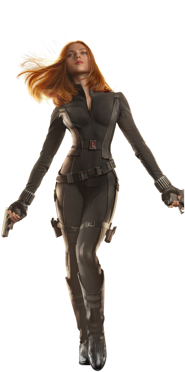 Png Viúva Negra - Black Widow Png And Captain America Clipart (631x1264), Png Download