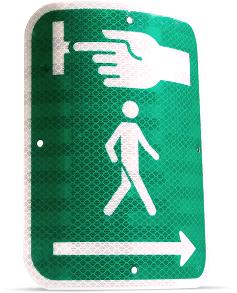 Pedestrian Button Visual Indicator - Traffic Sign Clipart (1000x1000), Png Download