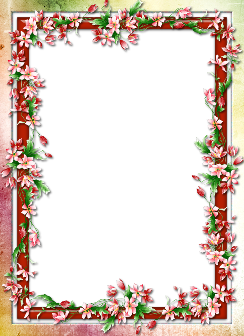 ดูภาพทั้งหมดที่โฟลเดอร์ 2012 Frame Border Design, Page - Photoshop Flower Frames Psd Clipart (784x1080), Png Download