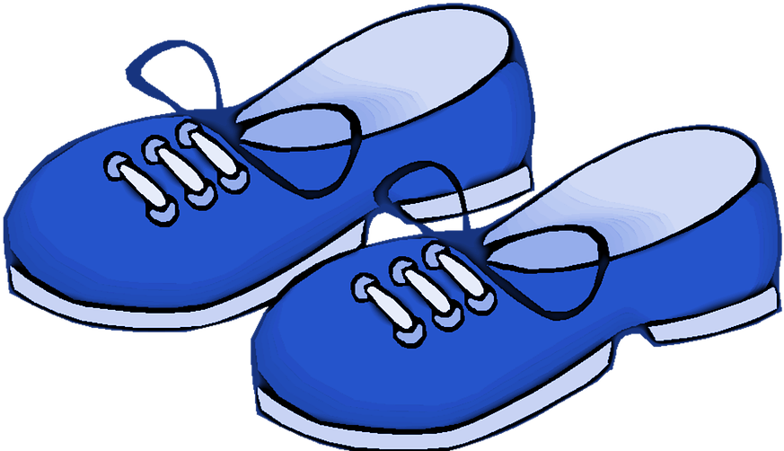 Blue Shoes Kids - Blue Shoes Clipart Png Transparent Png (960x511), Png Download