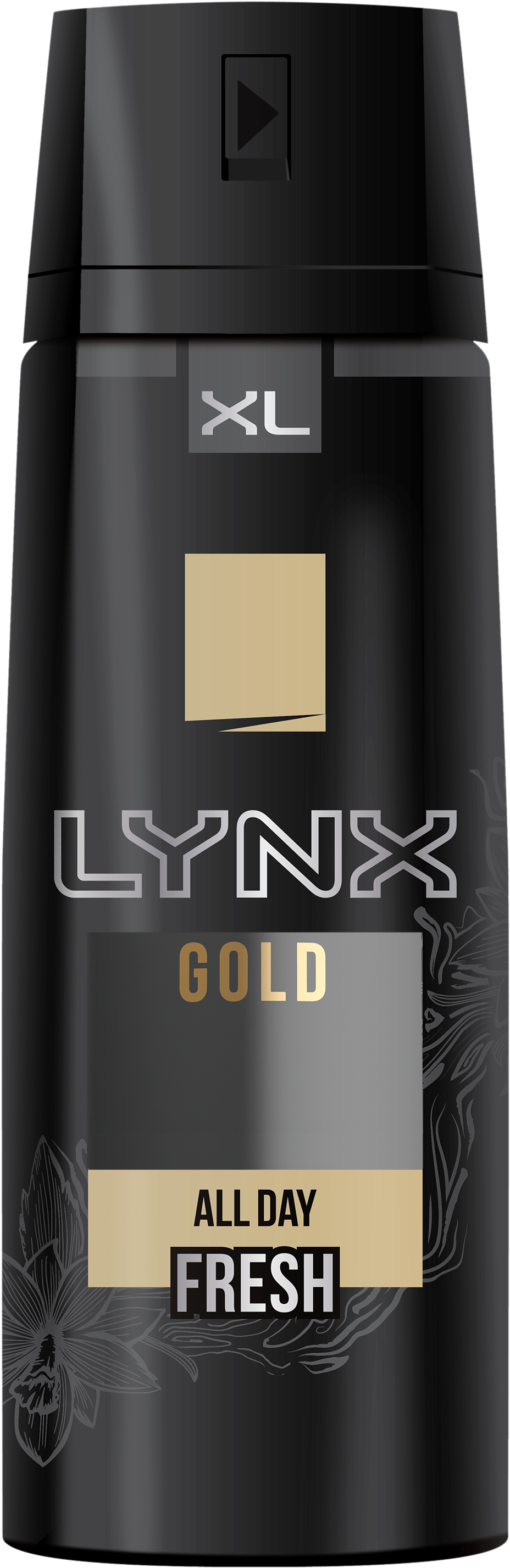 Lynx Body Spray Gold Clipart (3000x3000), Png Download