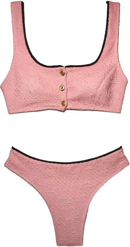 Jackie Bikini Set, Bubble Gum - Sports Bra Clipart (816x1020), Png Download