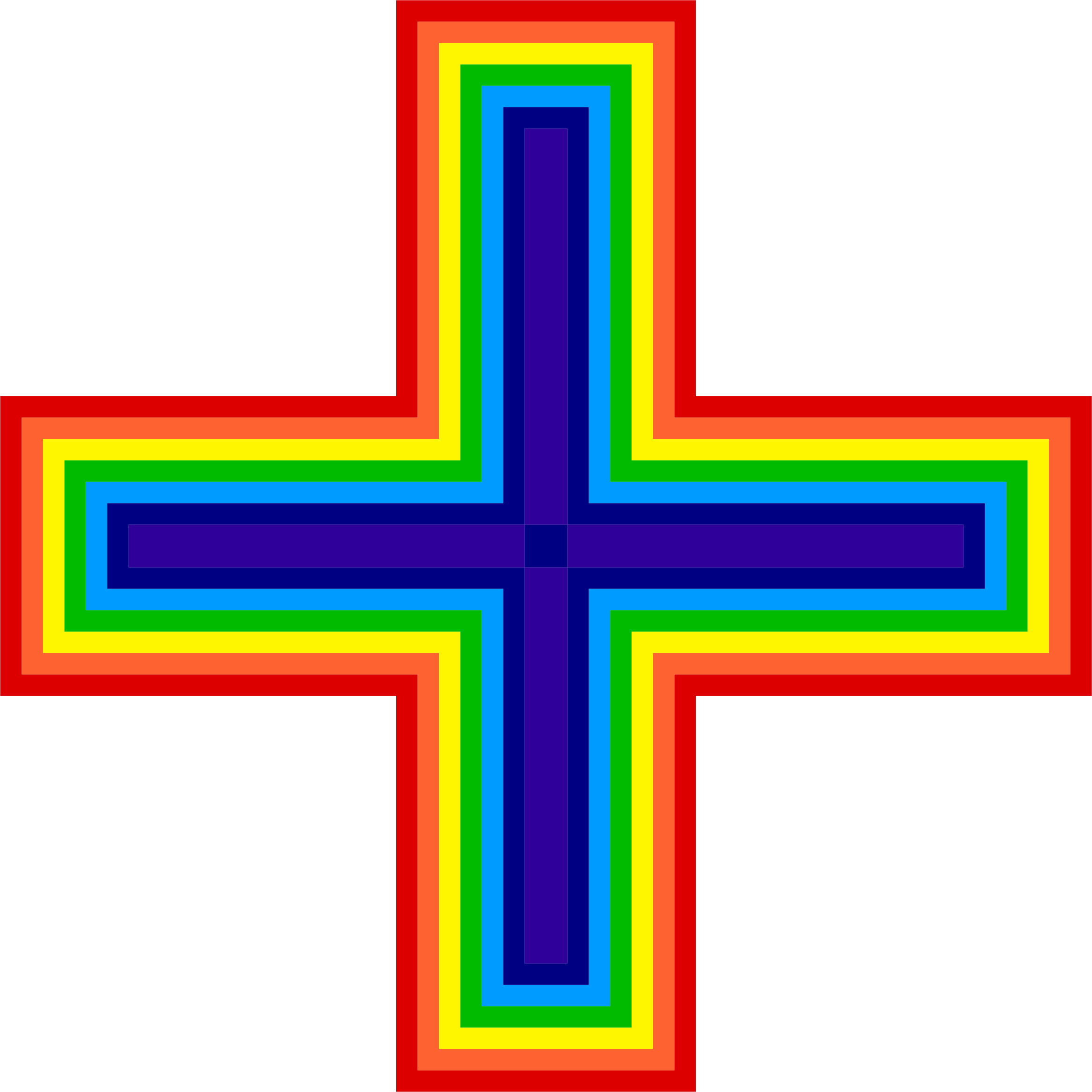 2334 X 2334 8 - Rainbow Cross Clipart (2334x2334), Png Download