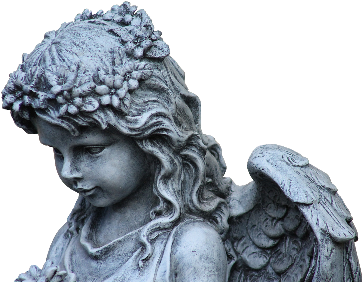 Angel Wing Guardian Angel - Angel Statue Png Clipart (1280x956), Png Download