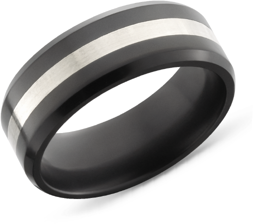 Elysium Titalnium Black Rings, Black Wedding Rings, - Wedding Ring Clipart (560x845), Png Download