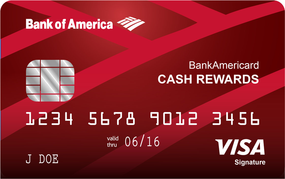 Bank Of America Cash Rewards Credit Card Review &benefits - Bank Of America Clipart (1122x707), Png Download
