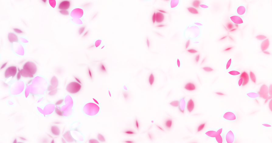 ©romina Soledad Bada - Pink Petals Falling Png Clipart (894x469), Png Download